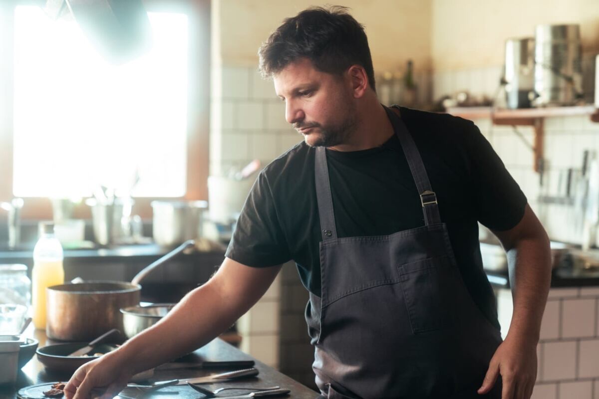 La Matilde, cocina orgánica y biodinámica, liderada por el Chef Juan Cruz Galetto, on 22 años de experiencia en la cocina, lidera el proyecto desde 2021. Foto: gentileza