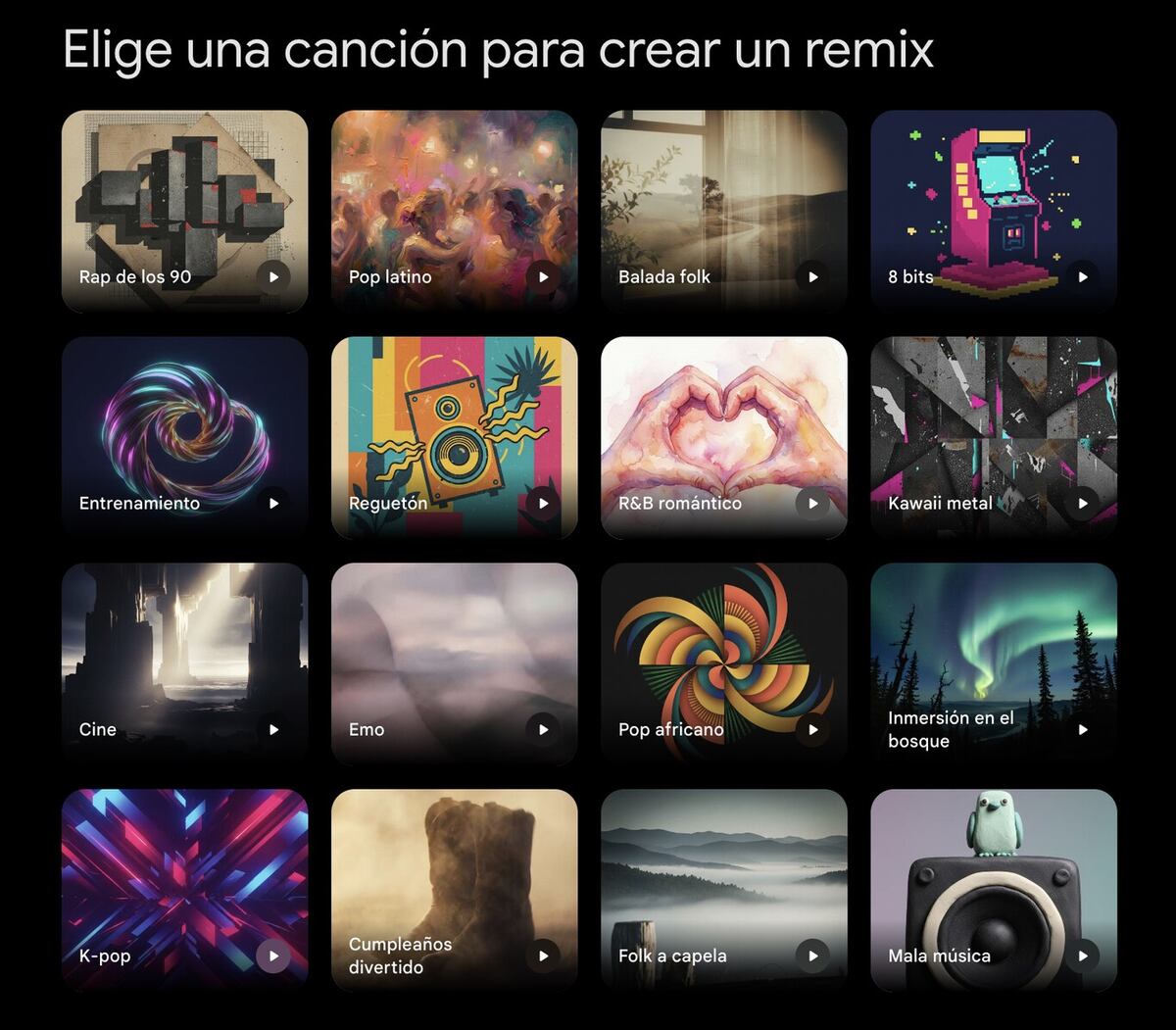 Lyria permite crear música en Gemini.