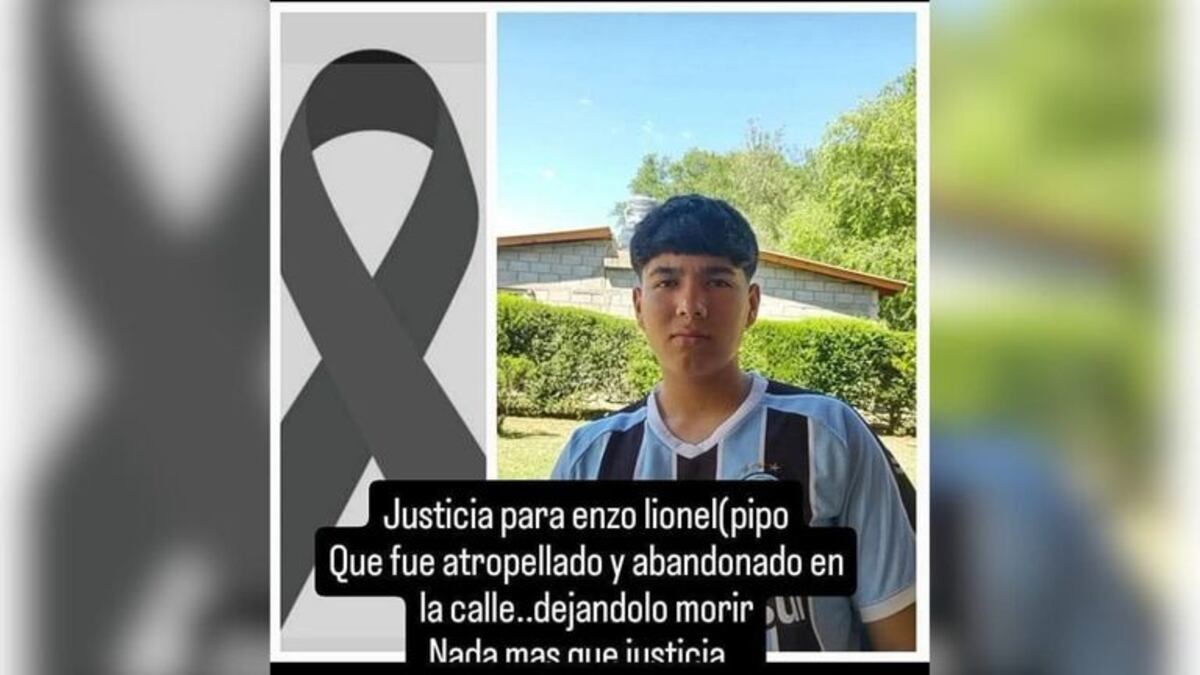 Enzo, el adolescente fallecido.