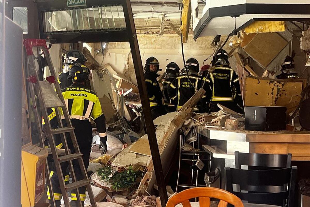 Explosión en un bar en Madrid España. @EmergenciasMad