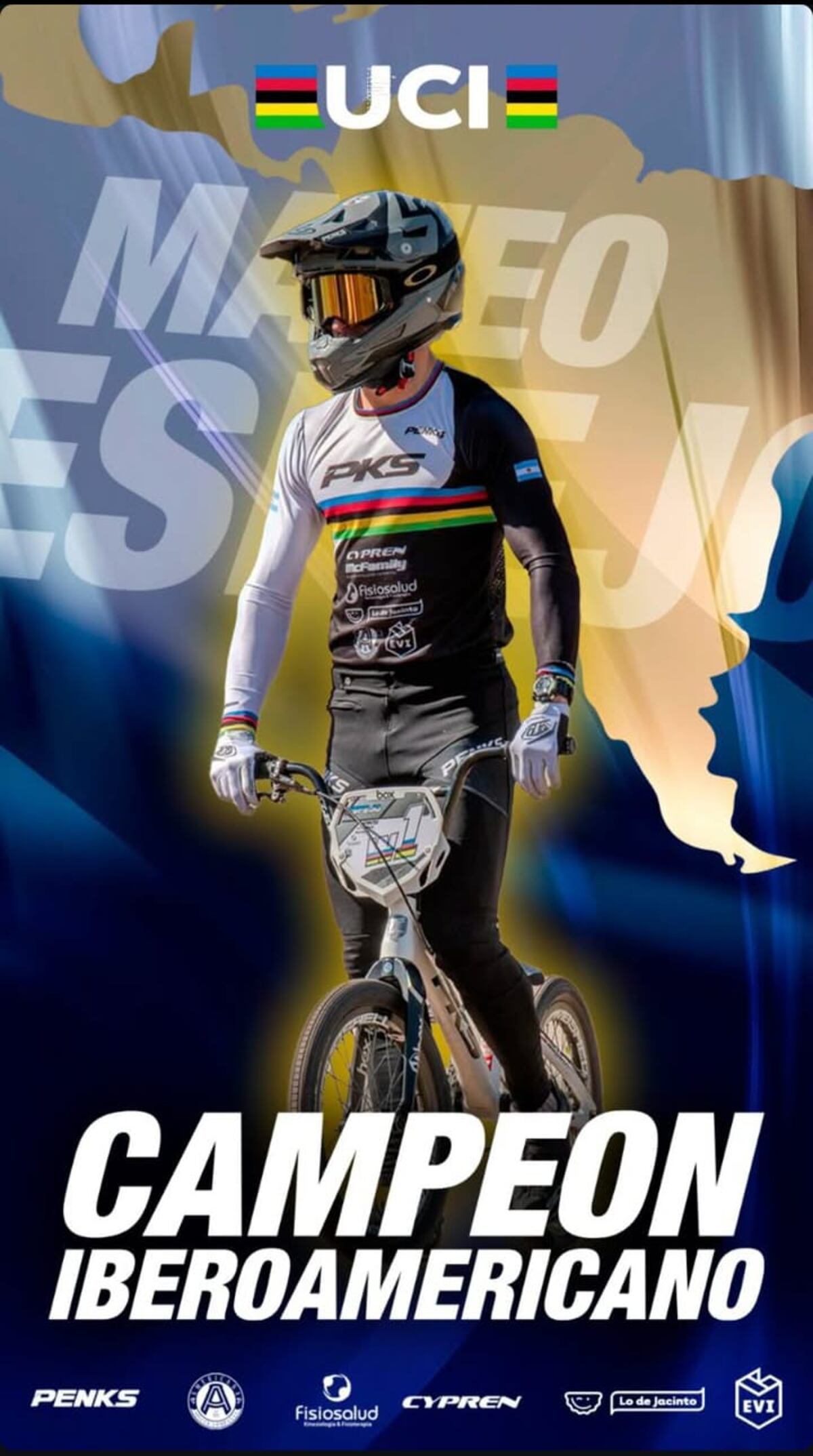 Mateo Espejo campeón iberoamericano en Brasil. (Gentileza)