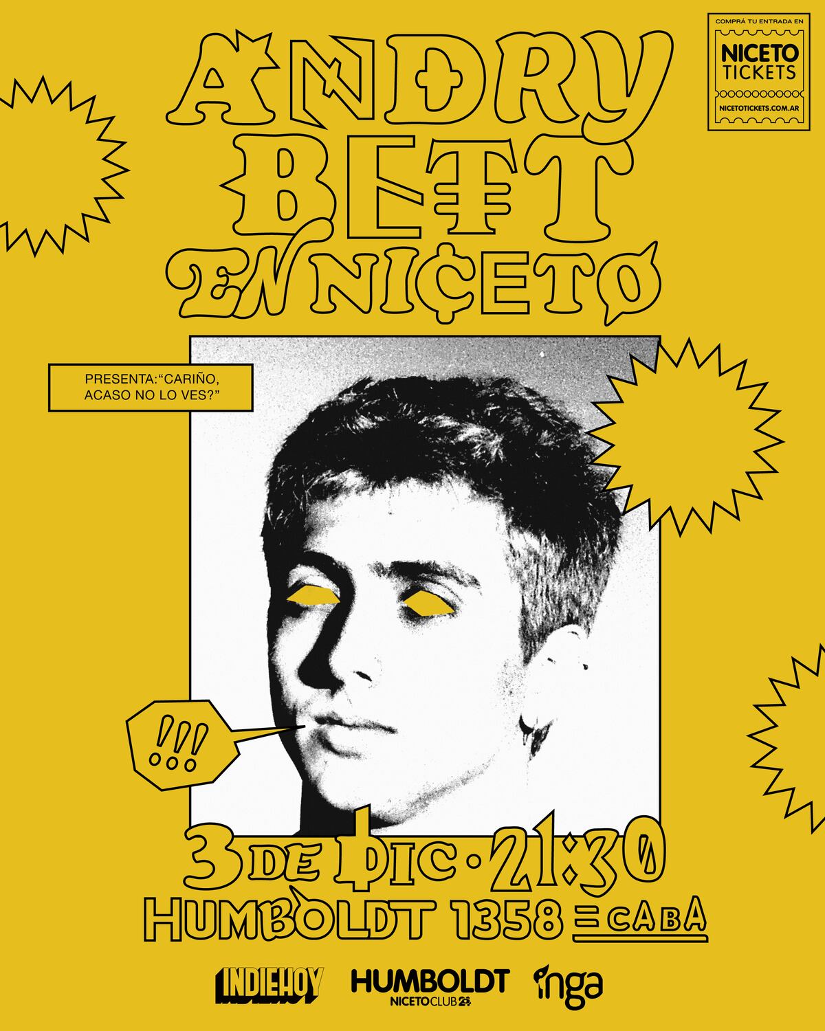 Andry Brett presenta su primer trabajo discográfico en Niceto Club