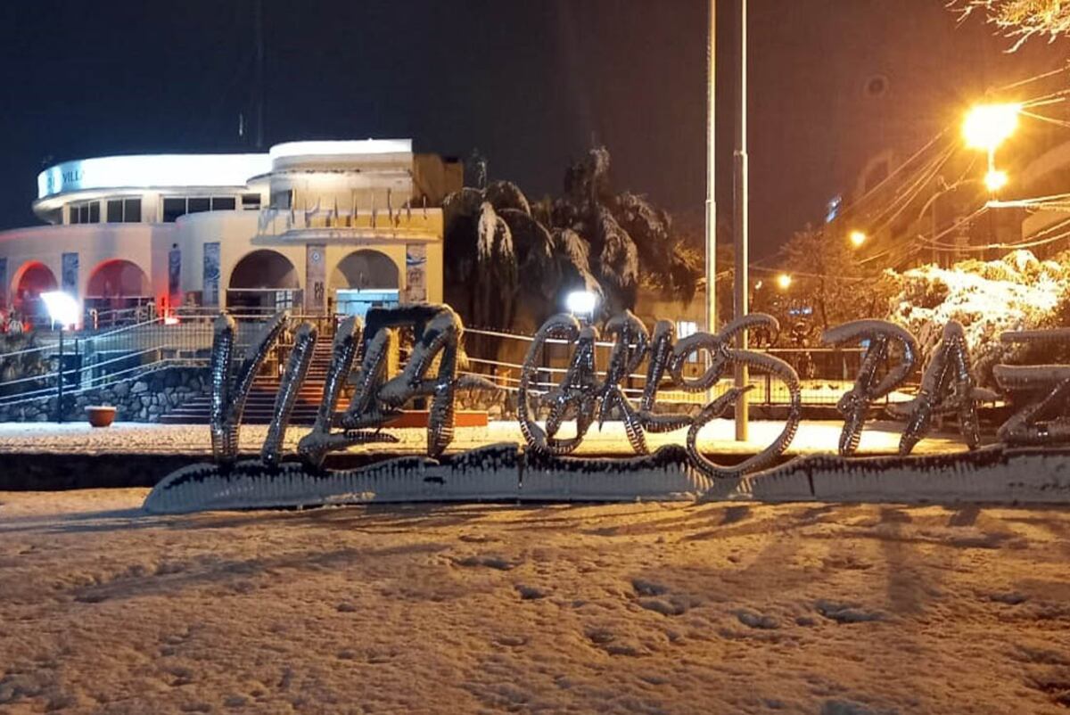 Así amaneció en Carlos Paz. (La Voz)