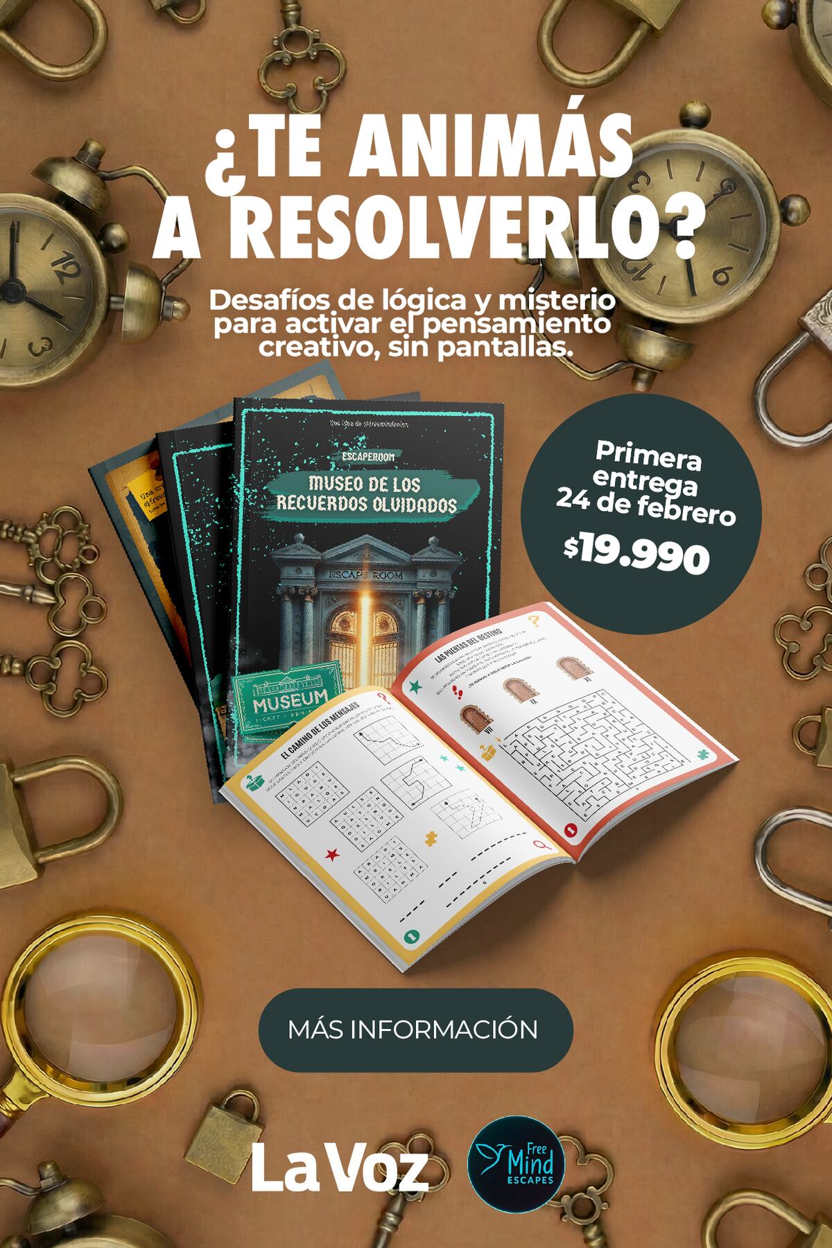 Llega el “Museo de los Recuerdos Olvidados”: misterio y desafíos para activar la mente