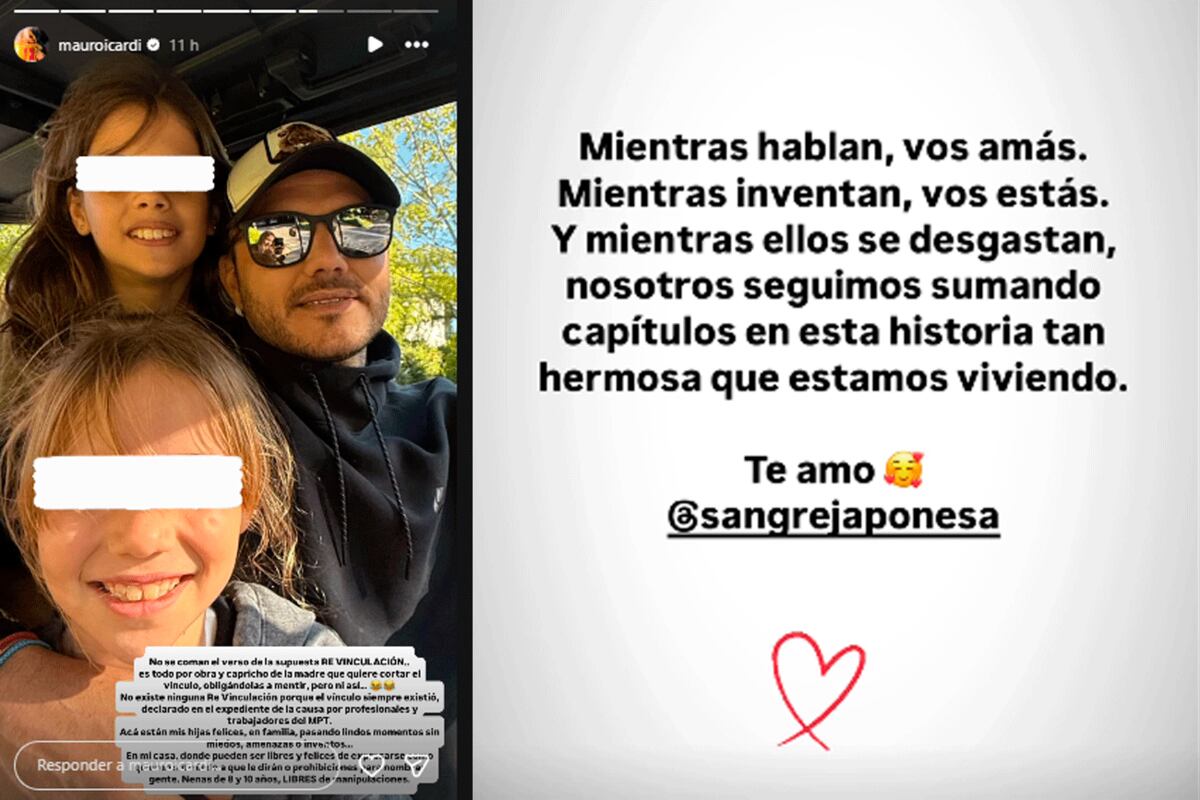 Mensajes de Mauro Icardi. Foto: captura pantalla Instagram.