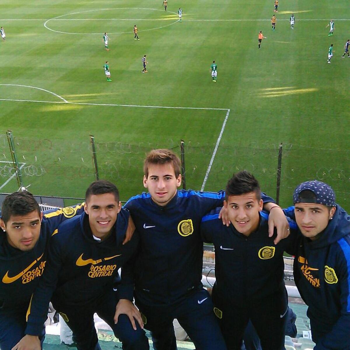 Fernando Alarcón y Elías Gómez en la época de inferiores en Rosario Central. (Gentileza).