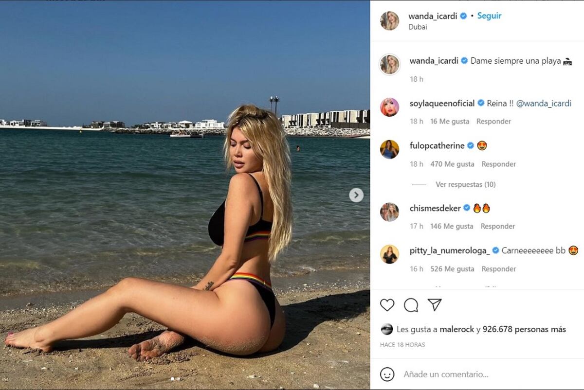 Nara prefiere seguir compartiendo imágenes sin su marido. (Instagram).