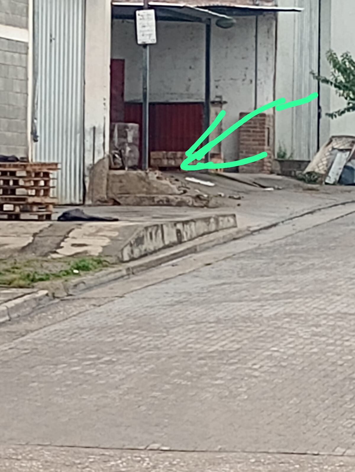 La zona donde se habría producido la fuga de gas. (Policía)