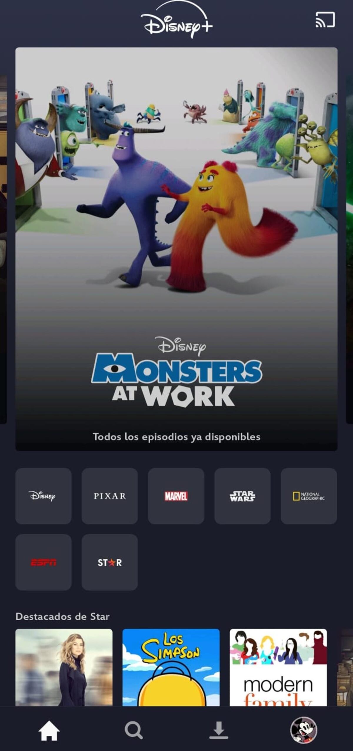 Cómo es la fusión de Star+ y ESPN a Disney+. Foto: captura pantalla