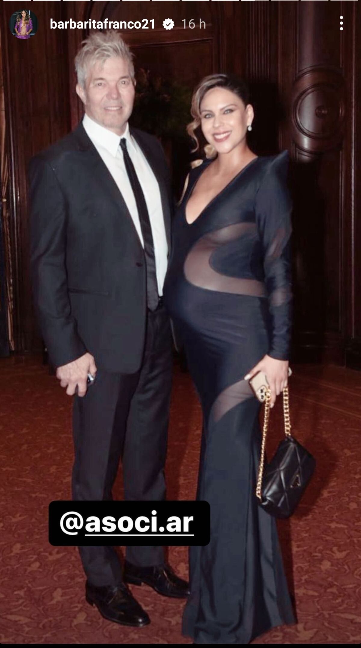 Barby y un espectacular look embarazada. (Instagram Barby Franco)