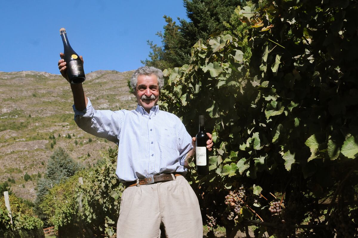 Ernesto Köhler elabora excelentes vinos y un fabuloso espumante.