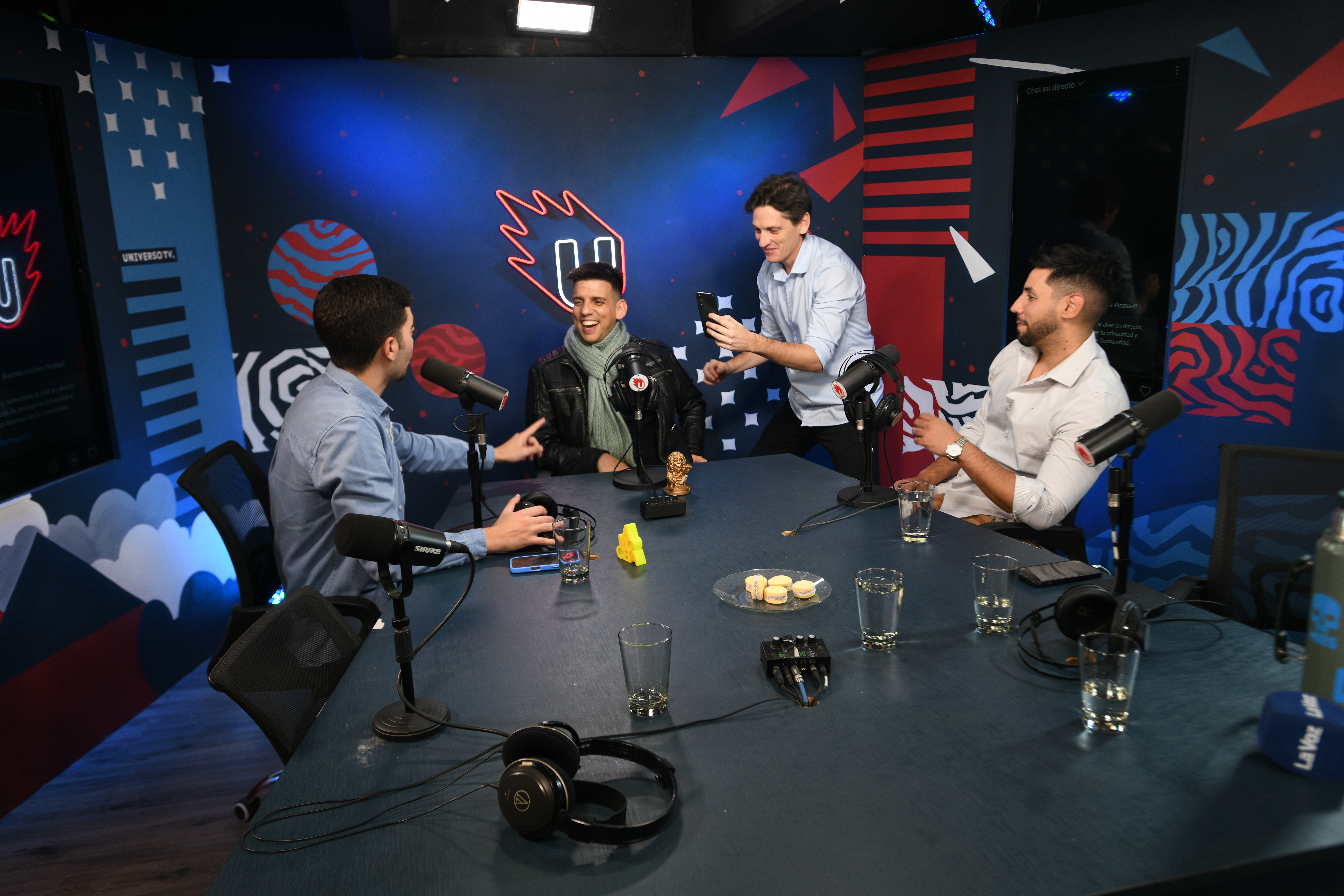 Mundo Pirata, el pódcast de Belgrano, hecho en Universo TV, donde se desarrolla el programa Hablemos de Belgrano. Conductores Exe Benegas, Juan Pablo Benegas y Santiago Nihuol. (Javier Ferreyra / La Voz)