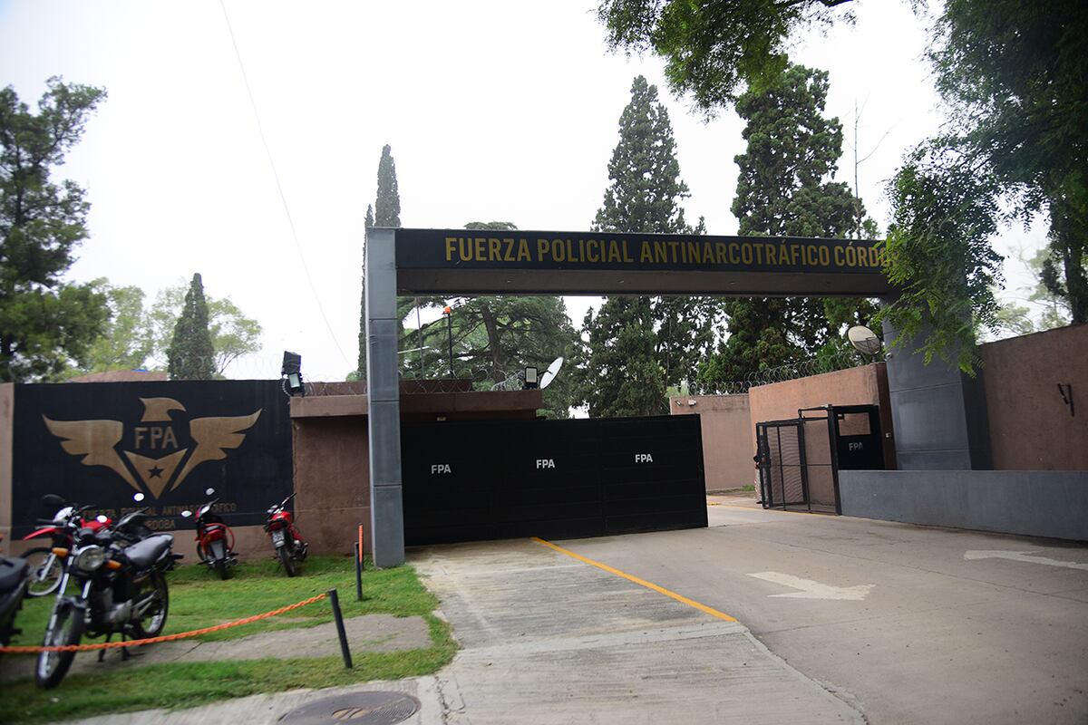 Córdoba. Fachada de la Fuerza Provincial Antinarcotráfico (FPA). (Pedro Castillo / La Voz)