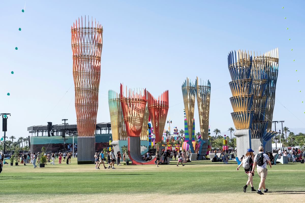 El predio de Coachella 2024. (AP)