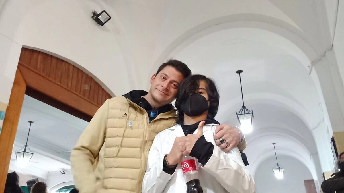 Santino junto a su papá Damián. (Gentileza Familia Coronel / TN)