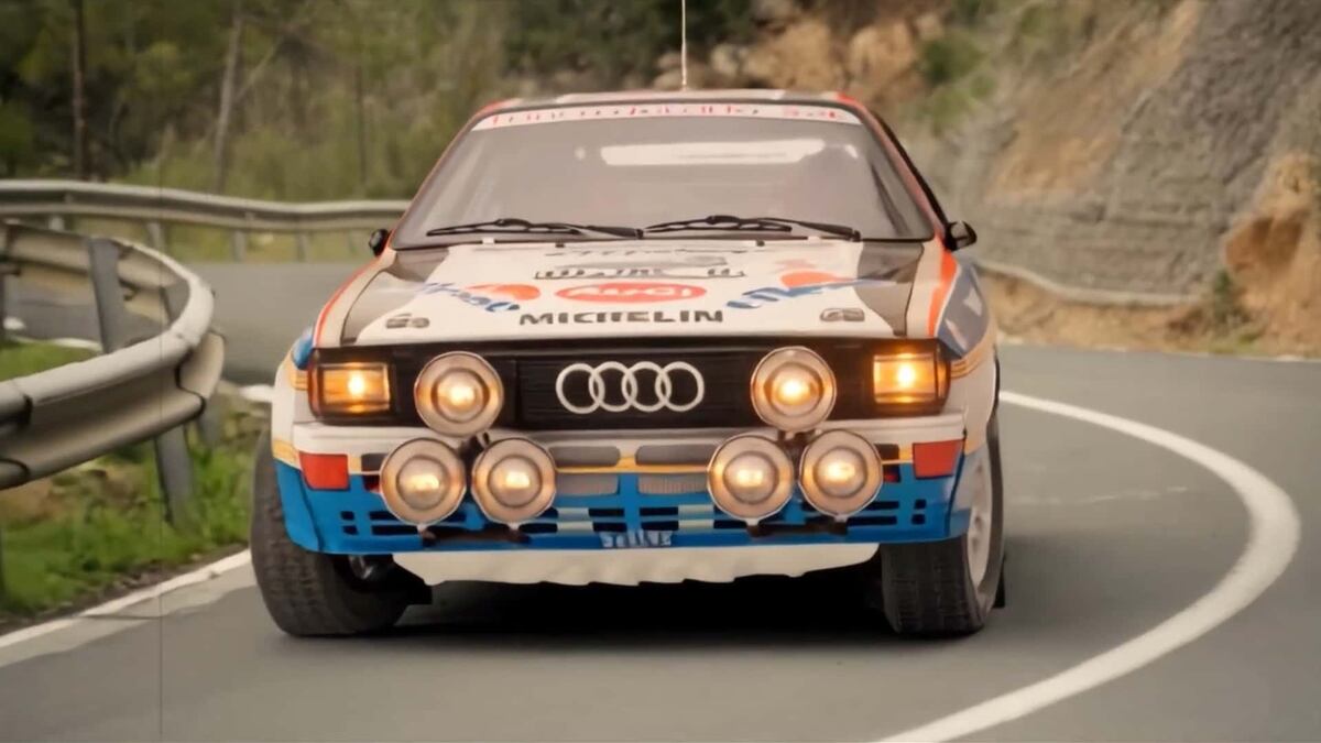 El Audi Quattro con el que Jorge Raúl Recalde brilló en 1984. Una versión a escala está a la venta.