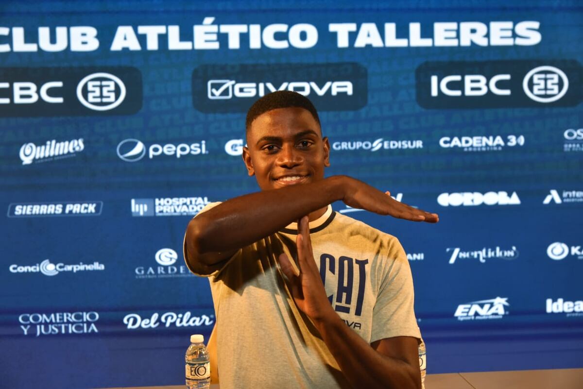 Luis Miguel Angulo, nuevo refuerzo de Talleres. Viene de Colombia. (Facundo Luque La Voz)