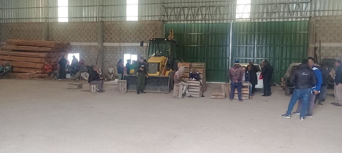 Rescataron a 65 personas que eran víctimas de trata y explotación laboral. (Gendarmería Nacional)