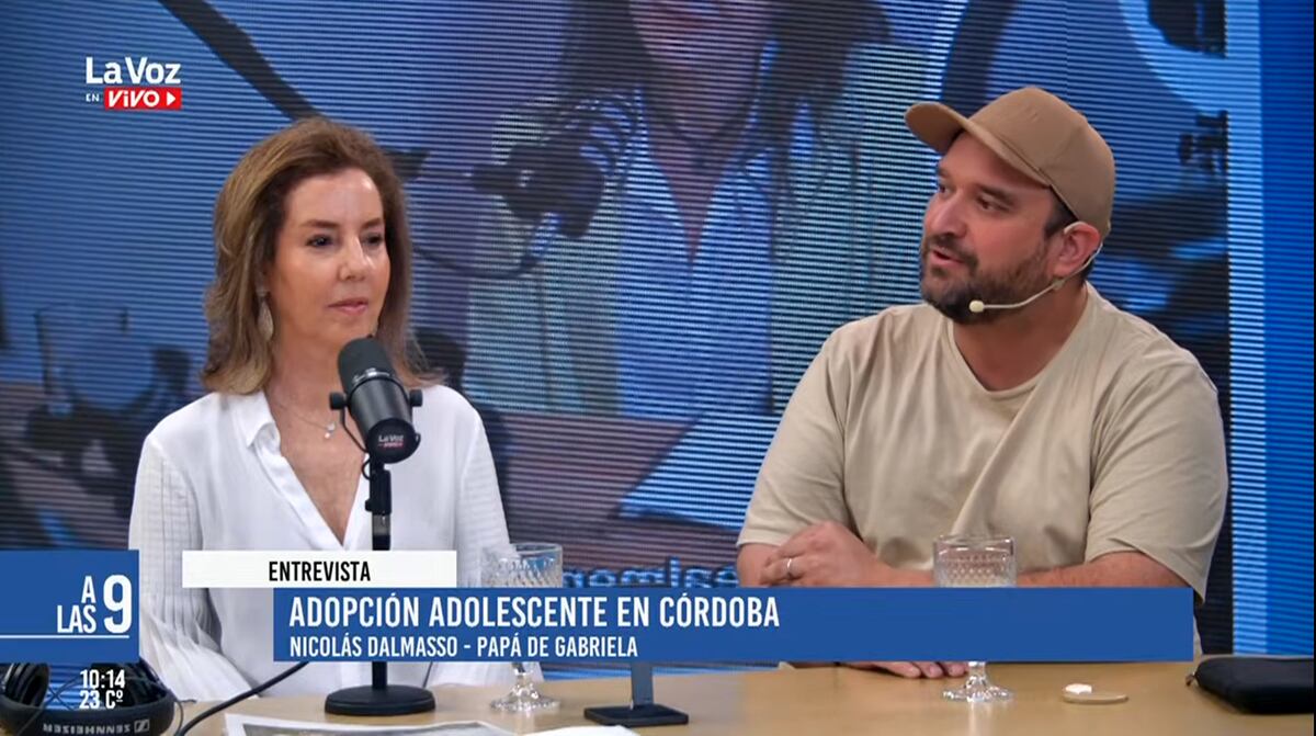Adopción adolescente. Gabriela Dalmasso, adoptada a los 14 años por Melisa y Nicolás. (Captura)