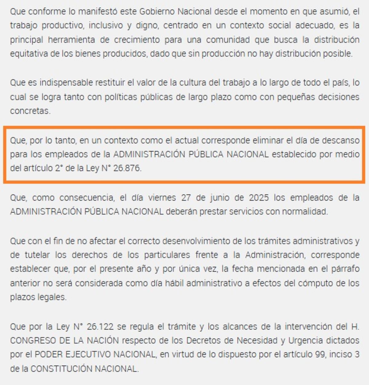 Boletín Oficial. La medida fue comunicada este jueves.