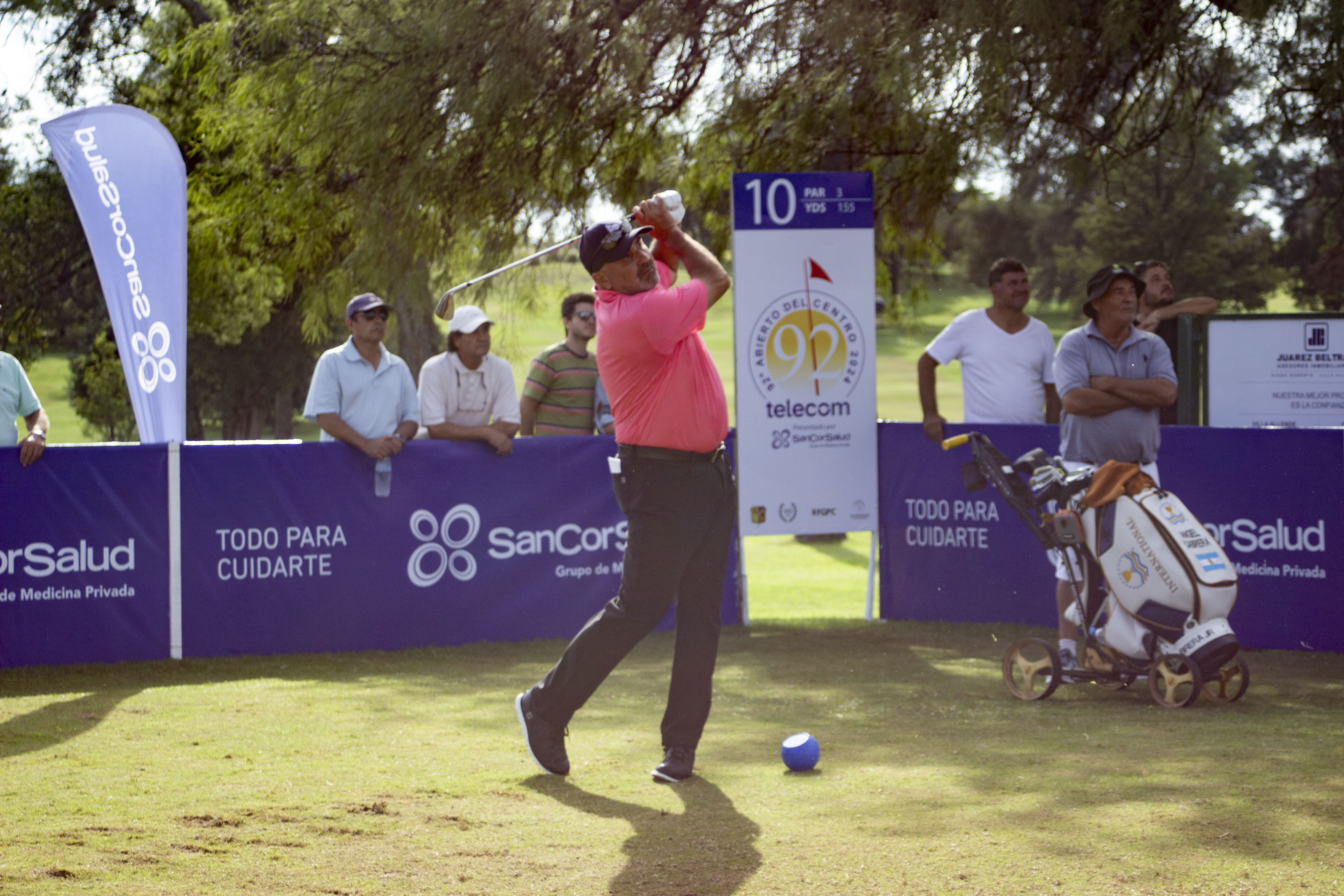 Ángel Cabrera en el Abierto del Centro de Golf. (Prensa AAG)