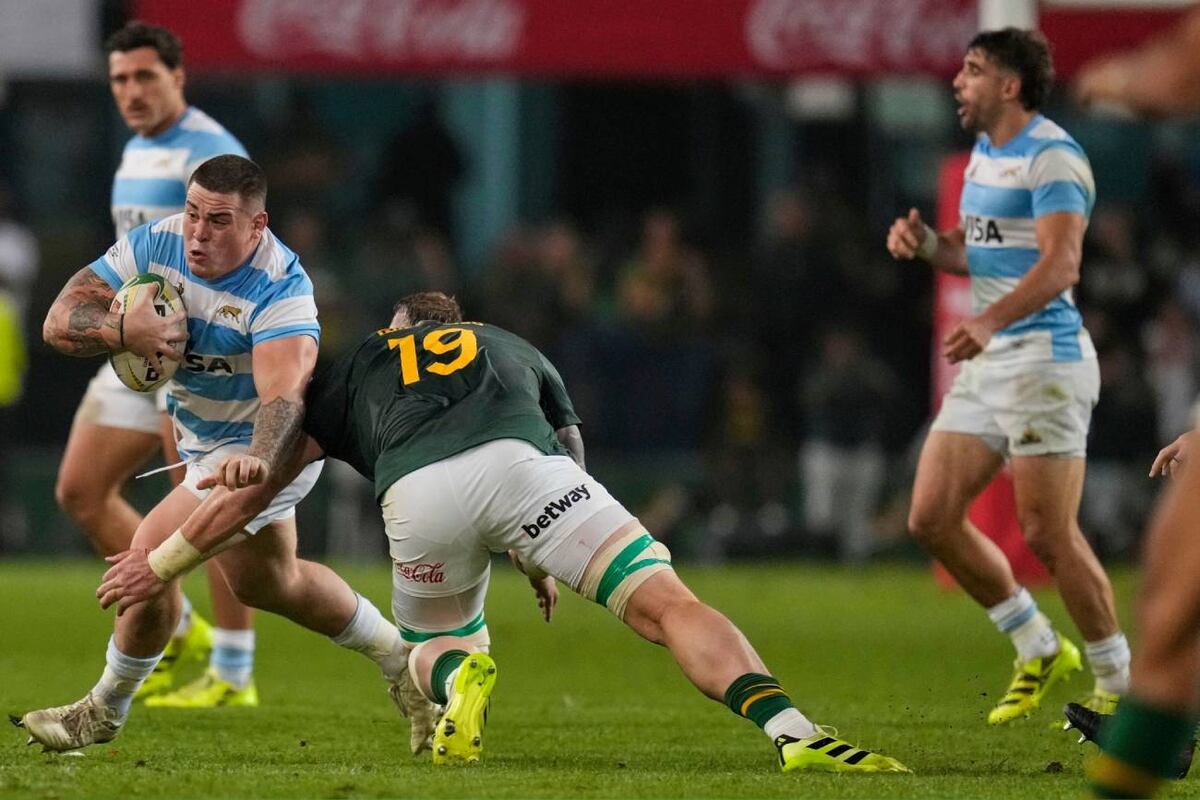El villamariense Boris Wenger, uno de los cordobeses debutantes en Los Pumas en la temporada 2025. (Prensa UAR)