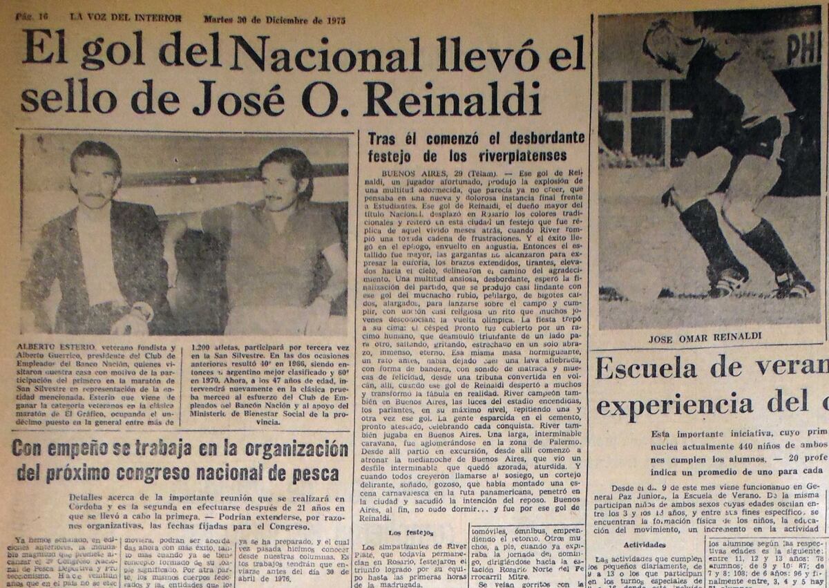 El gol del NAcional 1975, vìa José Reinaldi