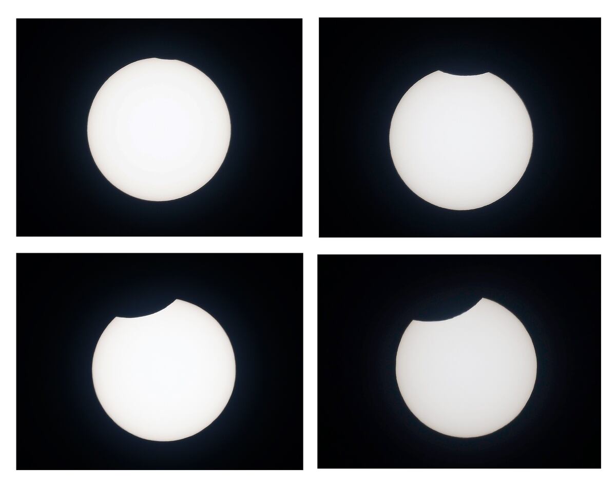 Eclipse solar. Fenómeno astronómico que ocurre cuando la Luna pasa entre la Tierra y el Sol y proyecta una sombra sobre nuestro planeta.