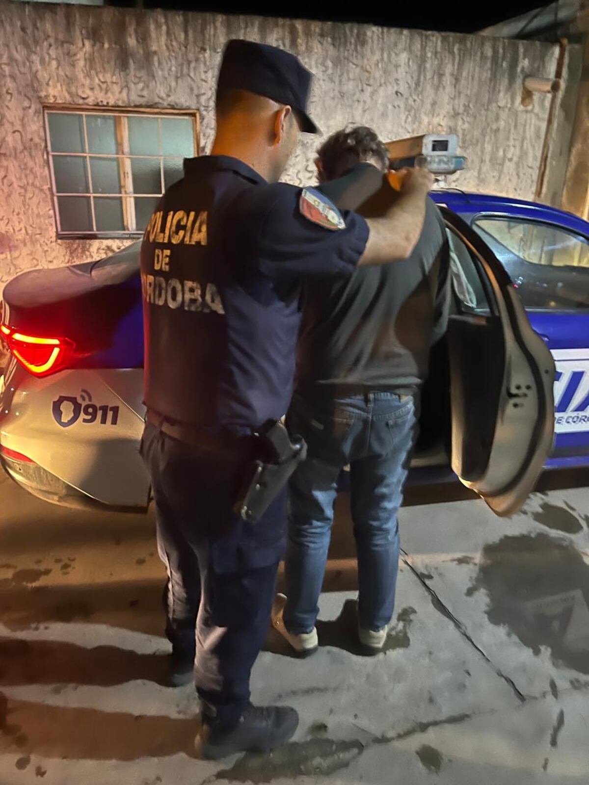 Uno de los operativos con detenidos por el crimen ocurrido en Villa María (MPF)