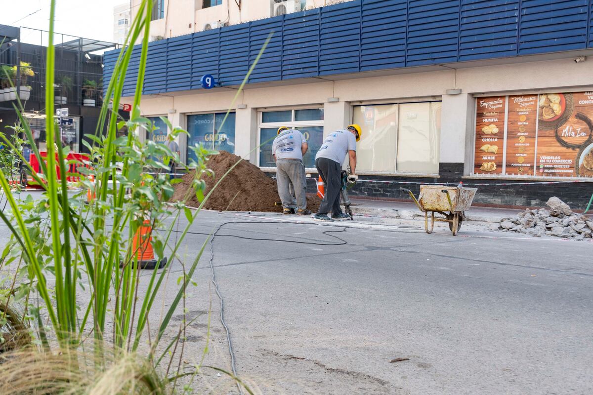 Transformación. En una arteria clave del centro de Río Cuarto (Gentileza).