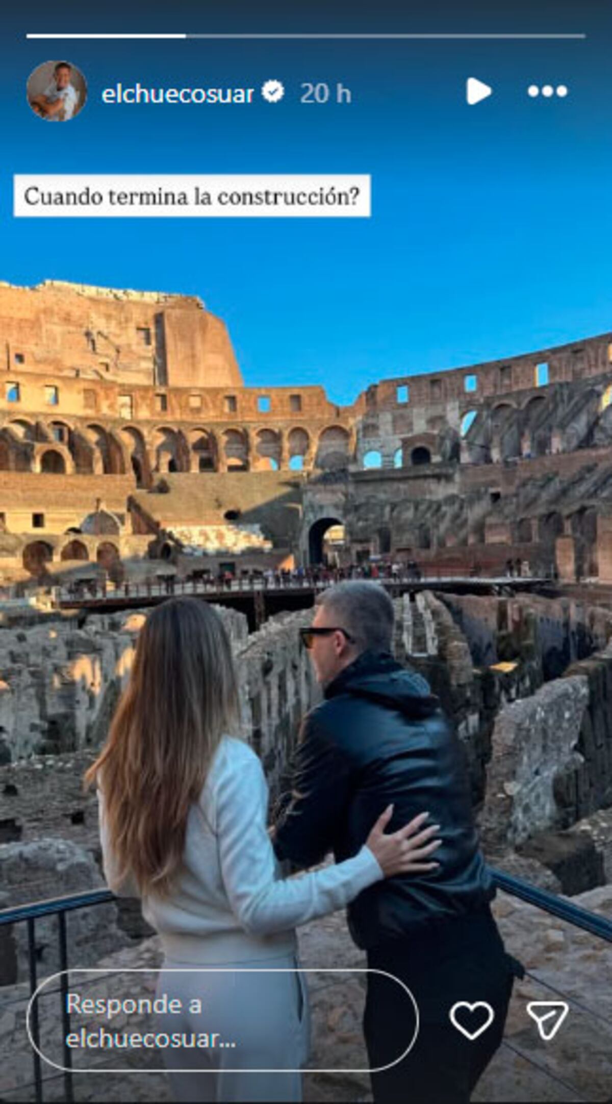 Rocío Robles y Adrián Suar. Foto: Instagram.