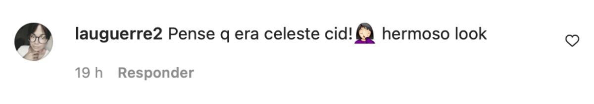 Seguidoras que la confundieron/compararon con Celeste Cid.