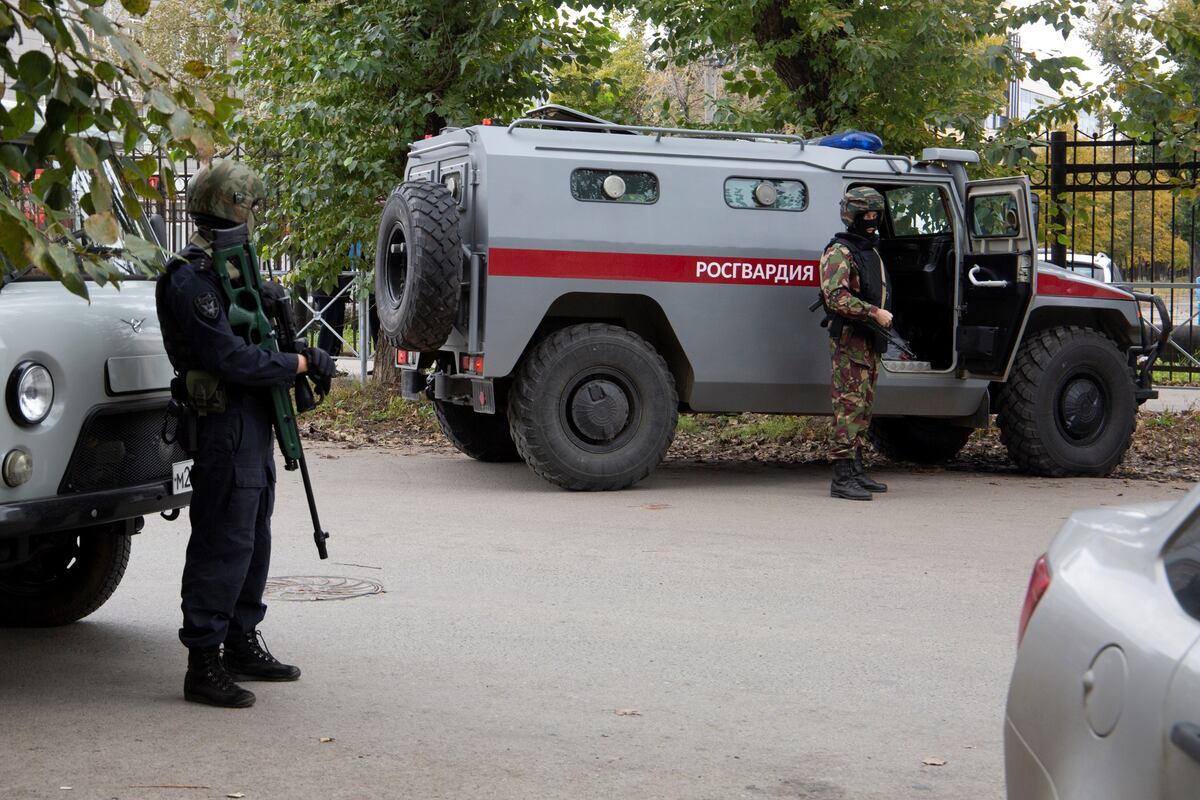 Tiroteo en una universidad de Rusia. (AP)