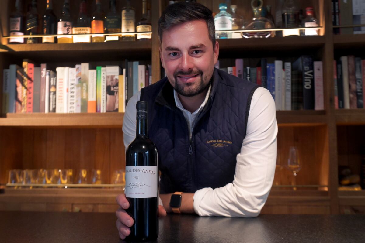 Pierre Polbos es el nuevo enólogo francés de la bodega Cheval des Andes que se caracteriza por hacer un sólo vino. (Javier Ferreyra / La Voz)
