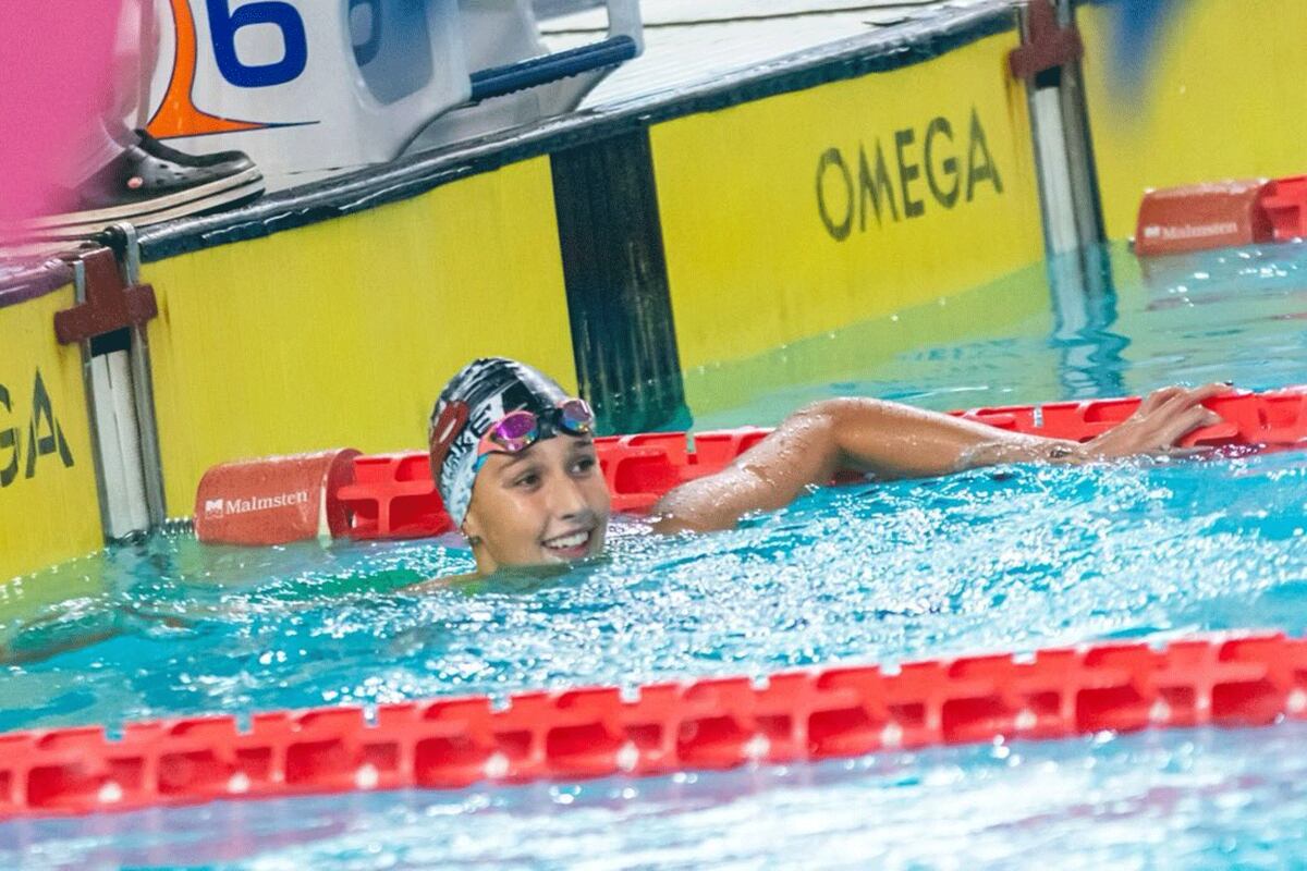 Francesa Rossi, campeona nacional de 200 metros espalda en Juveniles 2. (@perisoler)