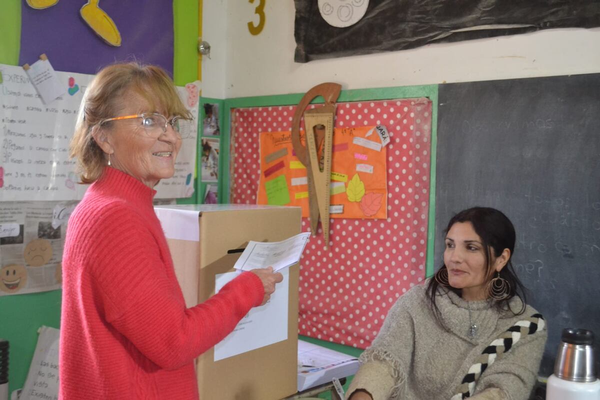 Río Tercero. Voto de María Luisa Luconi, el pasado domingo.