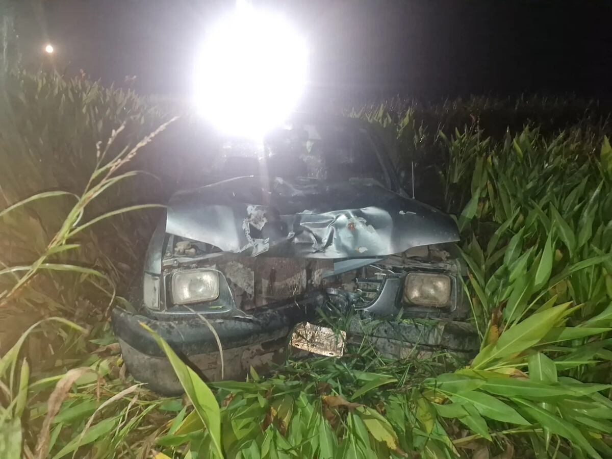 Camioneta involucrada en el siniestro. (Policía)