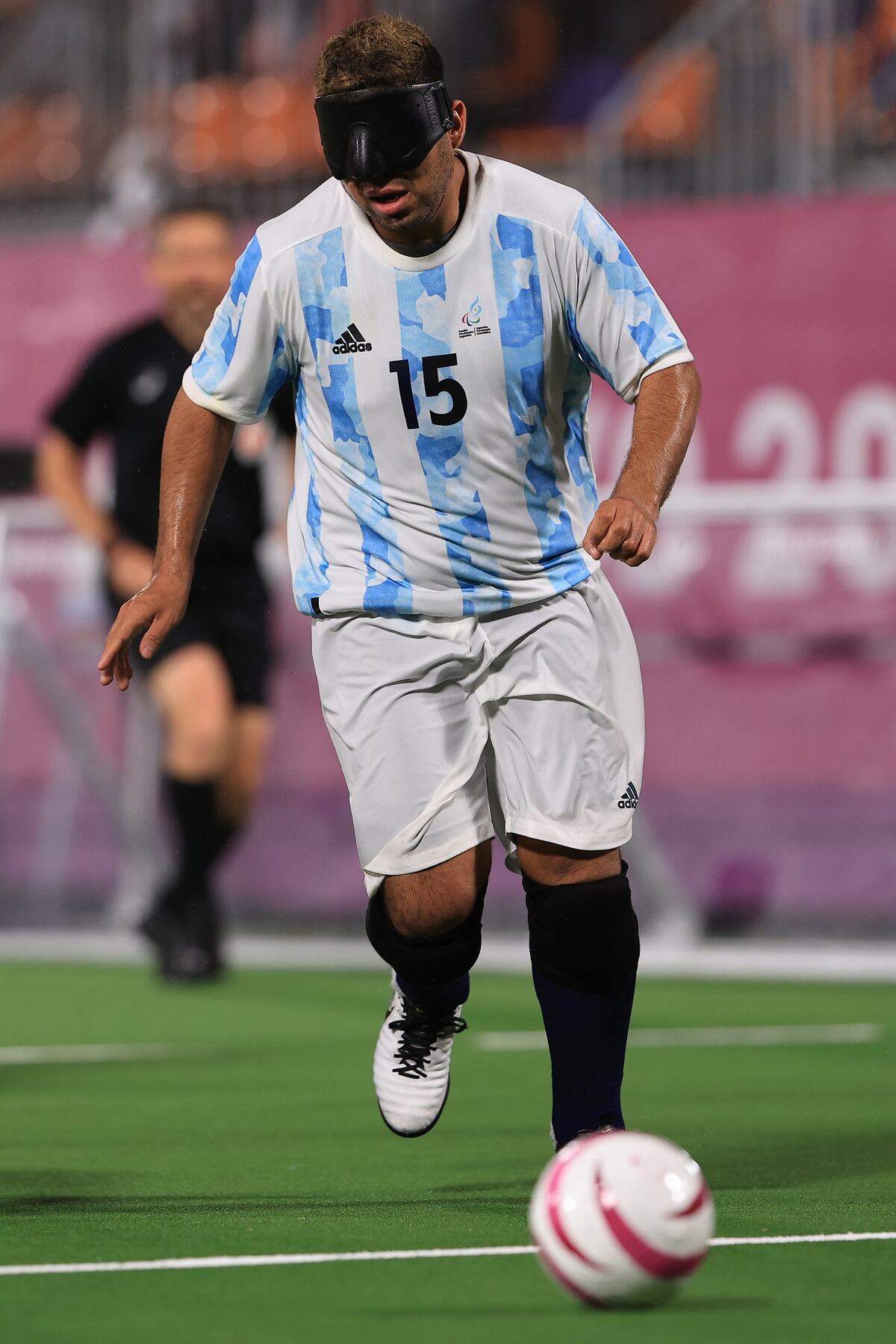 "Maxi" Espinillo marcó siete goles y fue la gran figura de Los Murciélagos en los Juegos Paralímpicos. (Gentileza Prensa oficial de los Juegos Olímpicos y Paralímpicos Tokio 2020)