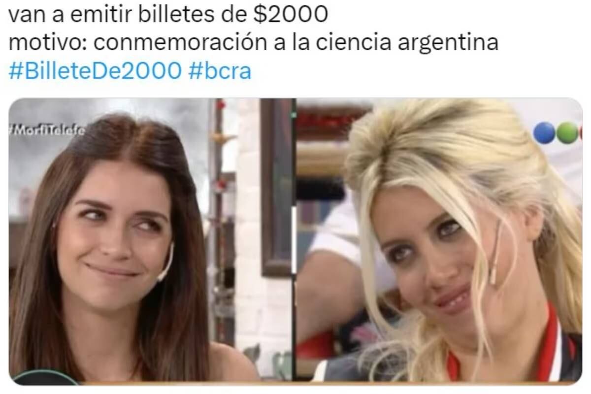 Comenzó a circular en nuevo billete de dos mil pesos y estallaron los memes. (Internet)