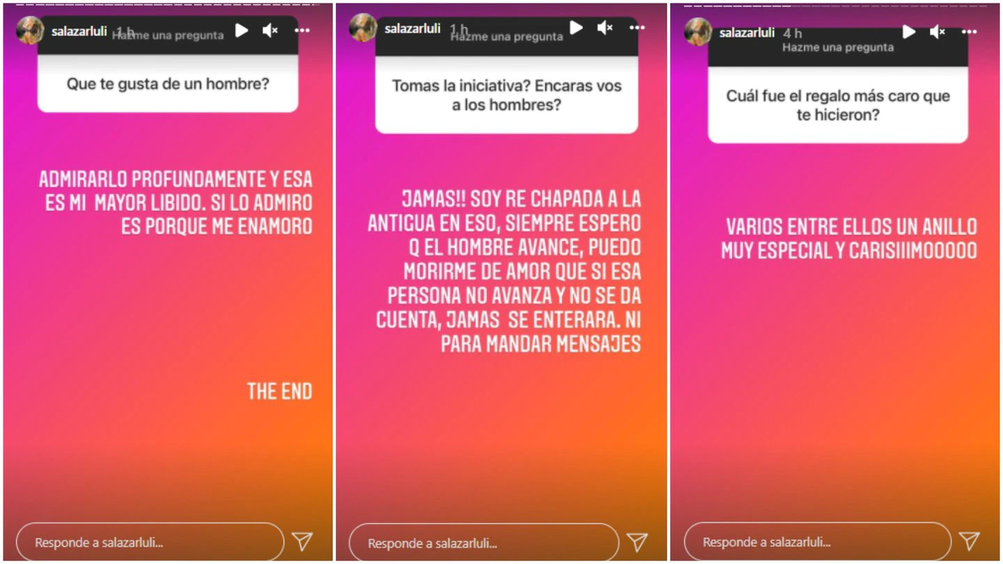 Las historias de Luciana Salazar en Instagram