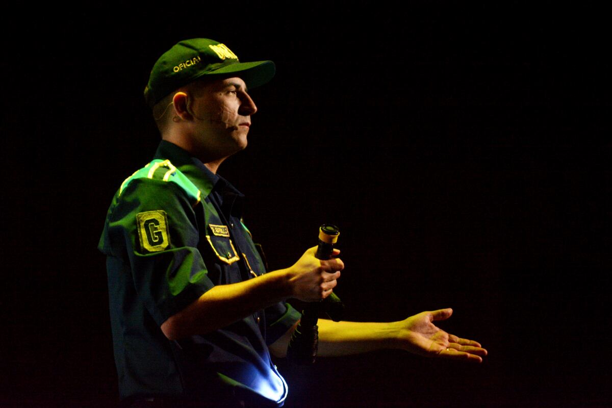 El "Oficiial Gordillo" en Carlos Paz. (Gentileza Prensa Miguel Martín)