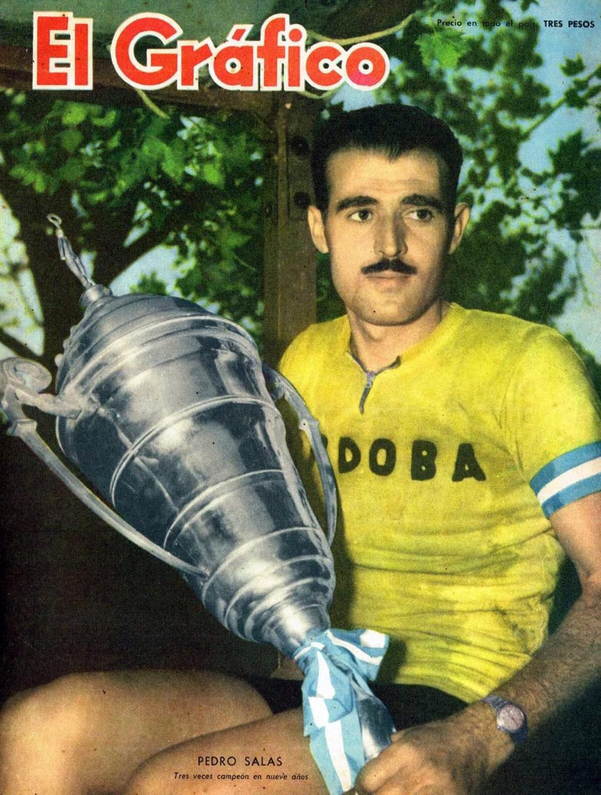 El ciclista cordobés Pedro Salas ganó el Campeonato Argentino de Resistencia en 1958. (Archivo de Gustavo Farías)