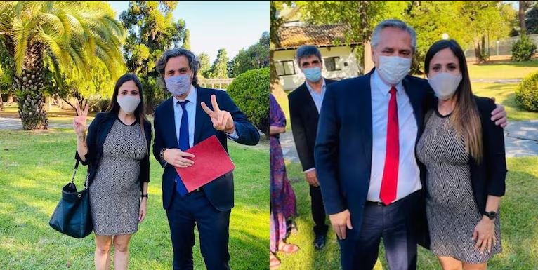 Las fotos que se filtraron de Alberto Fernández con Romina Uhrig en la Quinta de Olivos en plena pandemia
