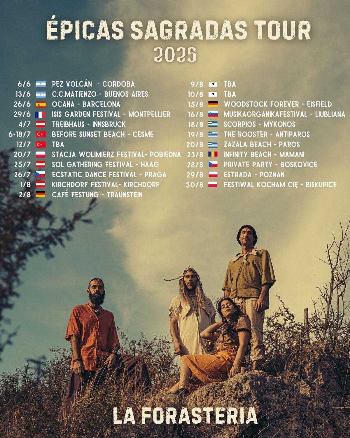 La Forastería sale de gira con su nuevo disco, "Épicas sagradas". (Gentileza La Forastería).