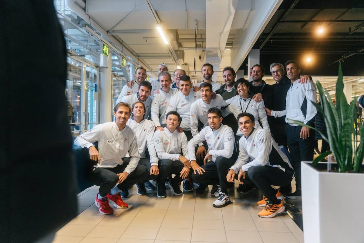Argentina jugó como visitante en Finlandia por los Qualifiers 2023 de la Copa Davis. (Prensa AAT)