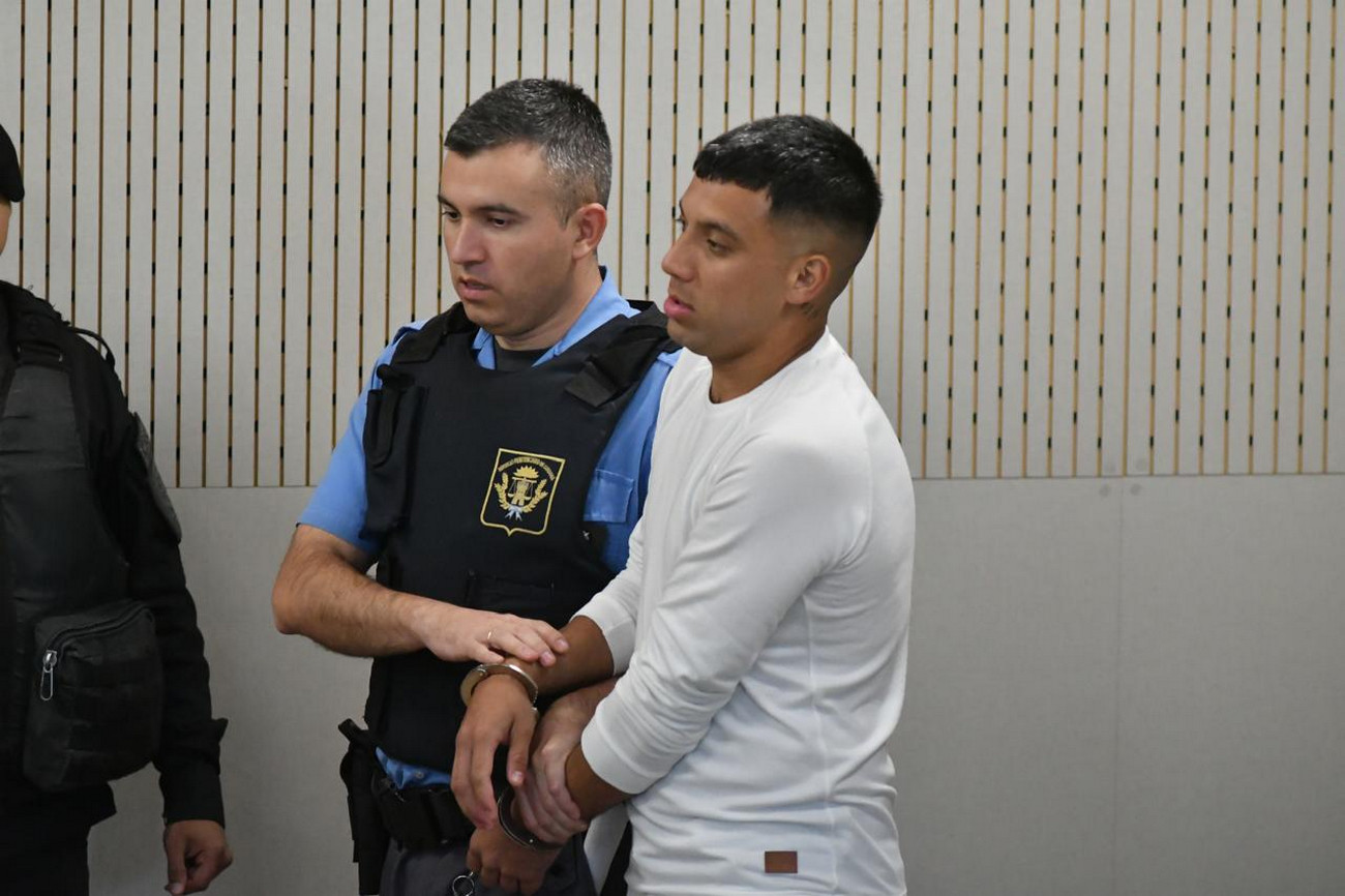 Robledo, en el juicio por el crimen del "Zar de la droga". (Tomy Fragueiro / La Voz)