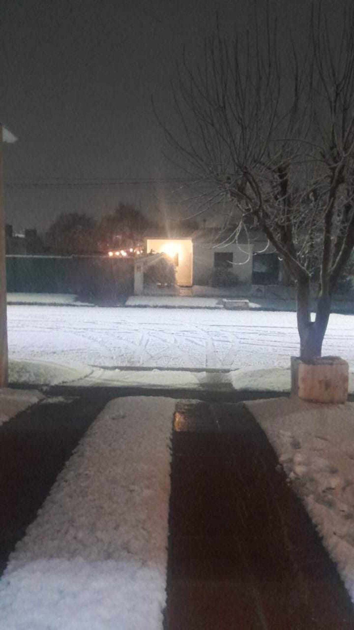 Córdoba. Nieve en Berrotarán, este domingo 29 de junio. (Gentileza)