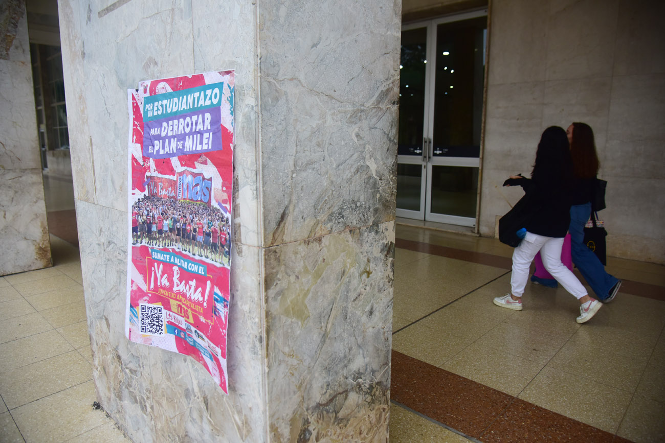 Jornada de paro docente en la Universidad Nacional de Córdoba. (Pedro Castllo / La Voz)