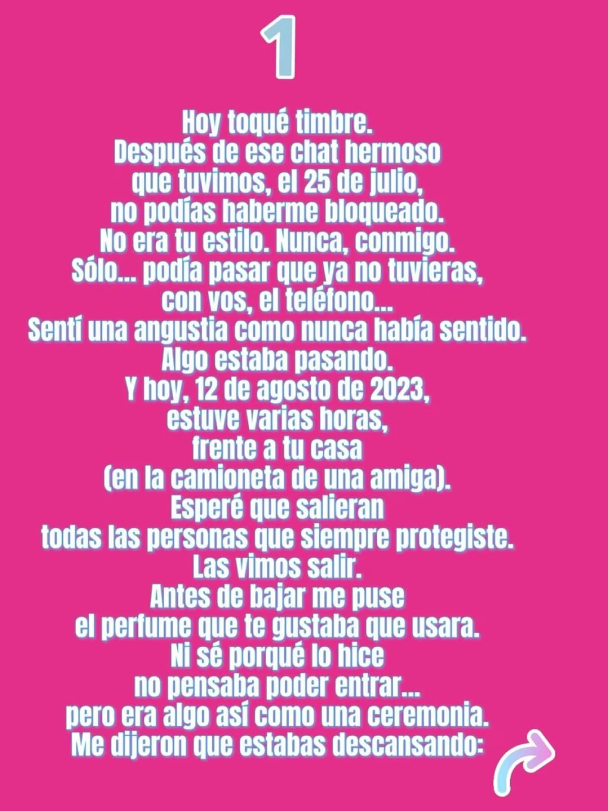 La publicación de Cecilia Milone en Instagram.