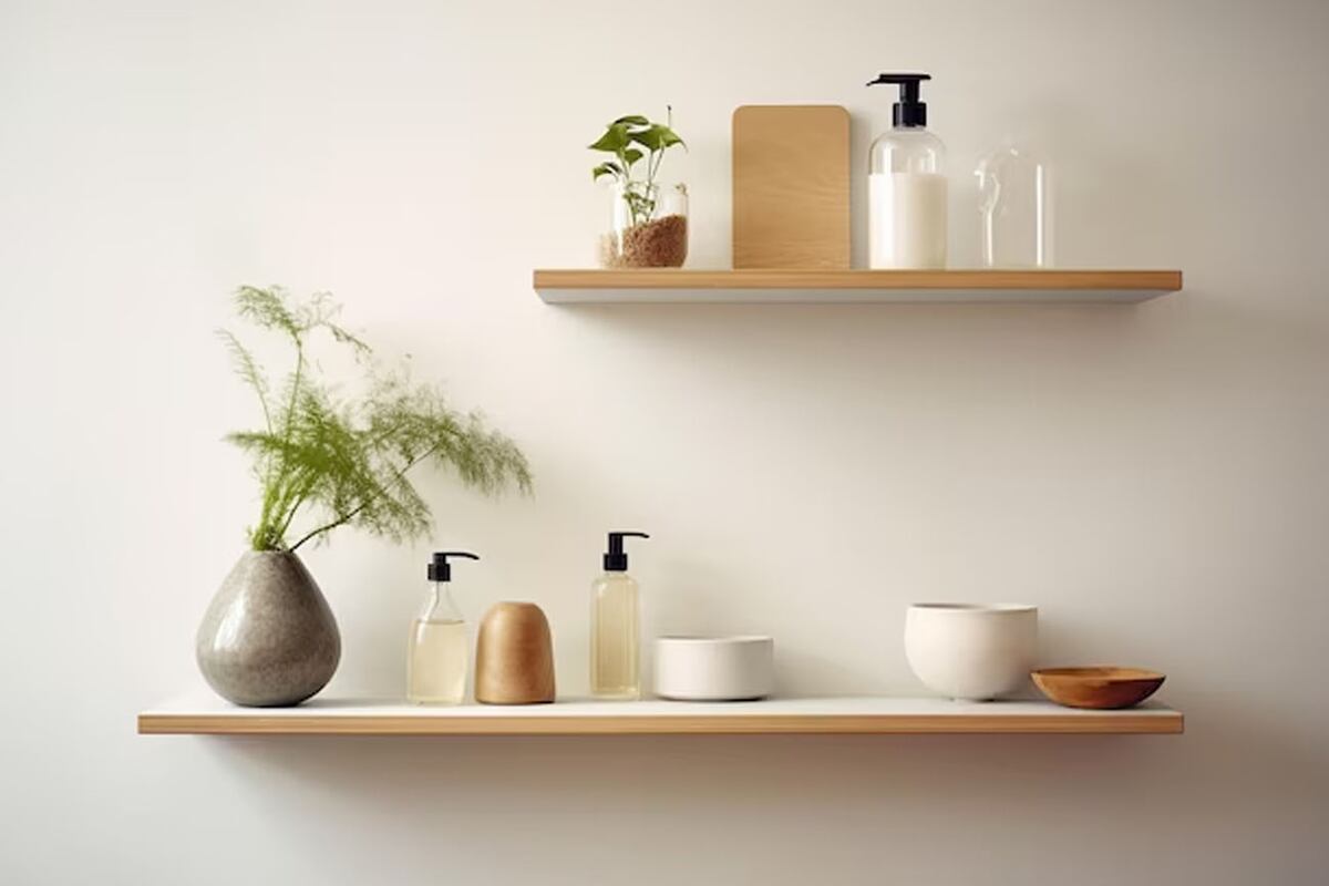 El baño es un excelente lugar para incorporar este recurso decorativo. Freepik.
